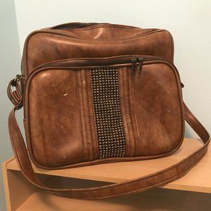 Vintage Brown Leather Satchel